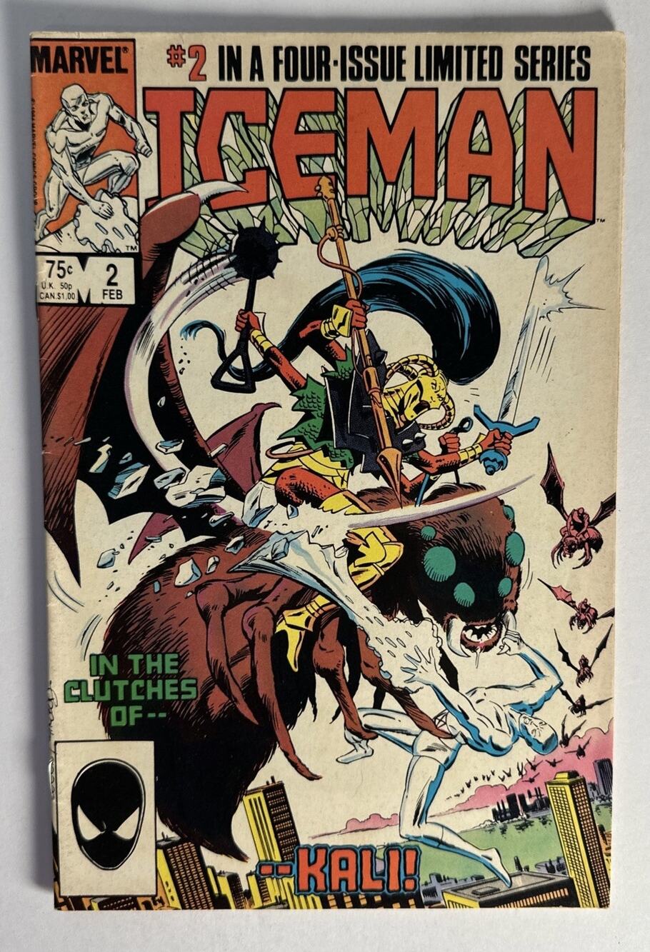 Iceman #2 (1984) – Marvel Comics – 2nd Issue of 4-Part Limited Series – Bobby...